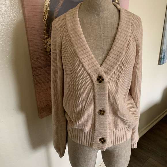Gap Camel Button Sweater Cardigan - Picture 2 of 4